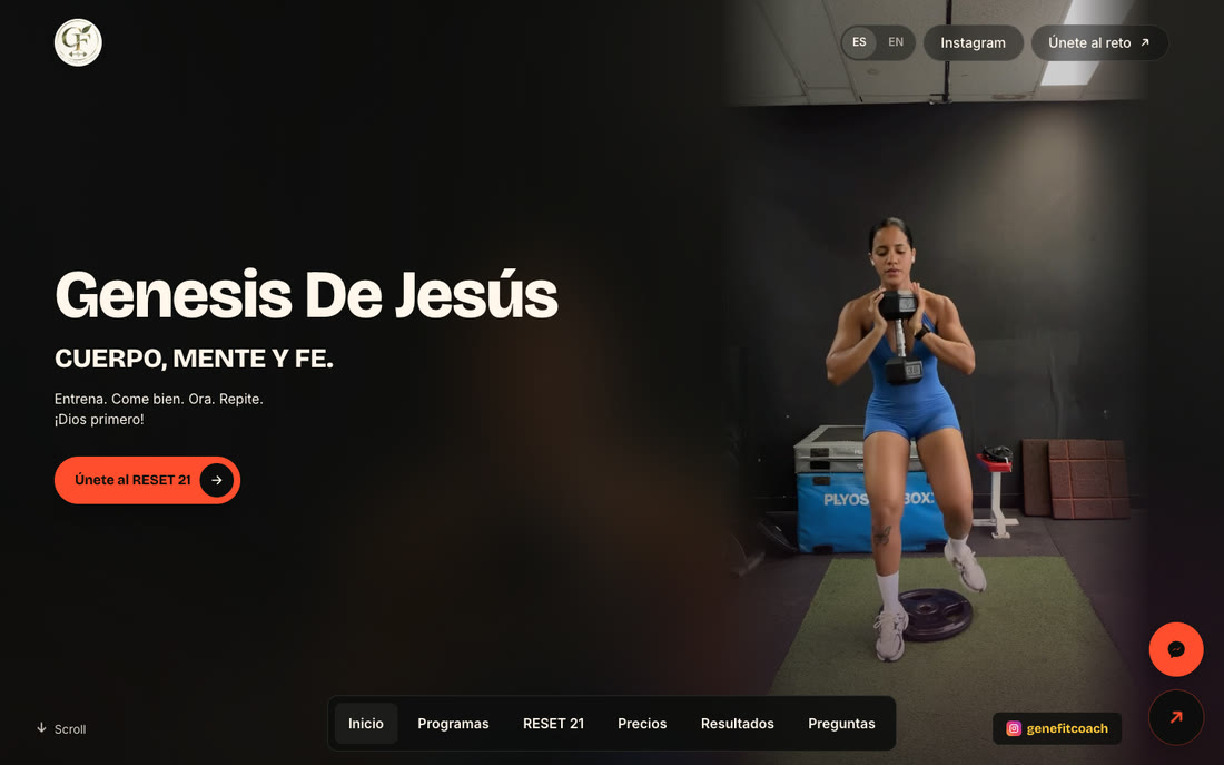Genefit Coach - Reto RESET 21 de una entrenadora personal