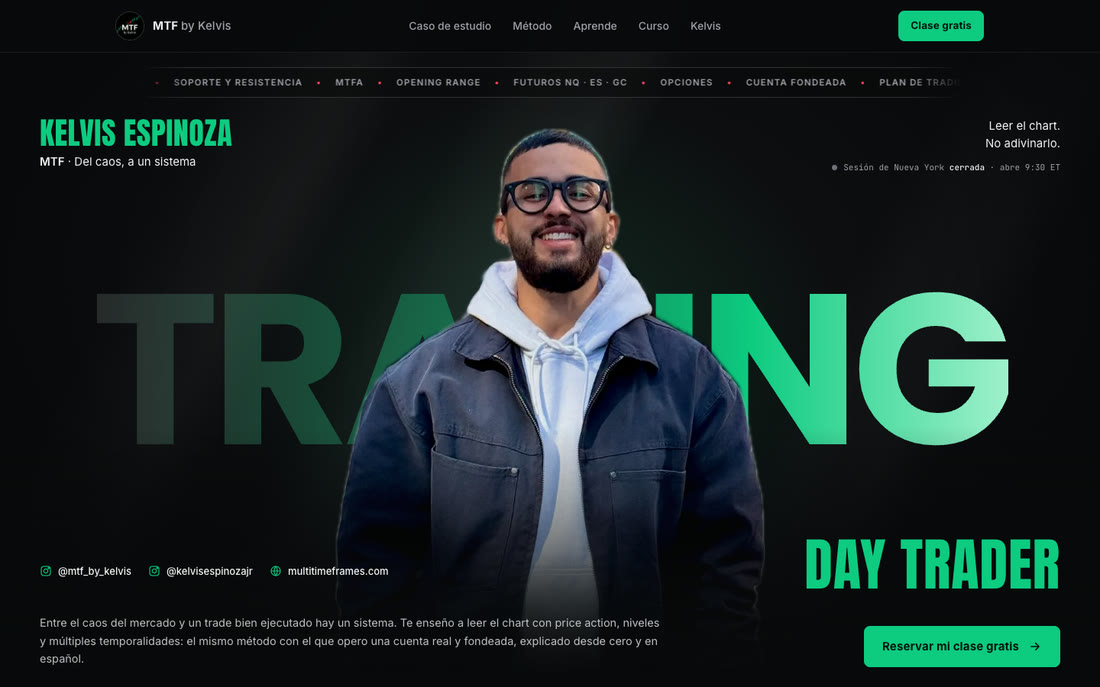 MTF by Kelvis - Day trader de futuros y su curso de trading